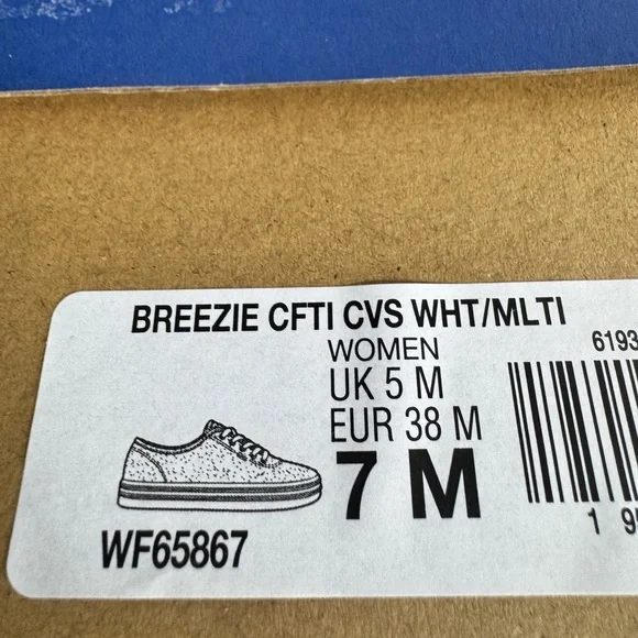 Keds Breezie Confetti Canvas Sneakers White - Picture 12 of 13